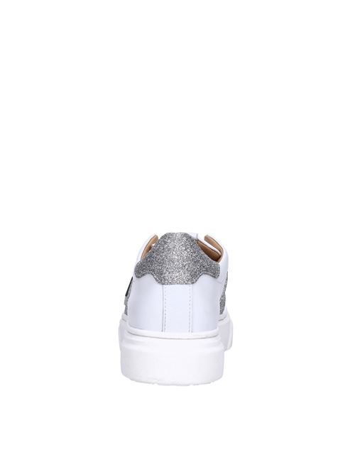 Sneakers in pelle PHILIPP PLEIN | 79005 GINEVRA-GLITTERBIANCO-ARGENTO